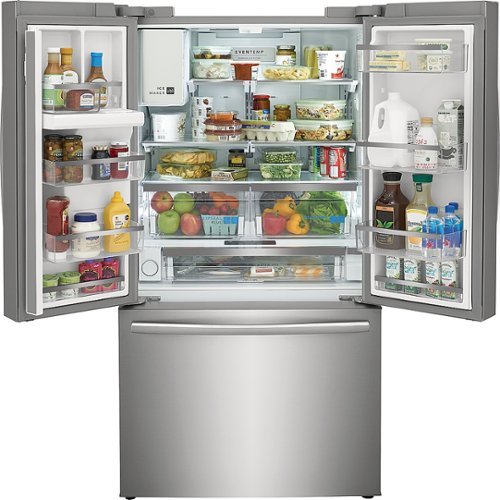 Frigidaire - Gallery 36 in. Wide 22.6 Cu. Ft. Counter-Depth French Door Refrigerator - Smudge Proof Stainless Steel