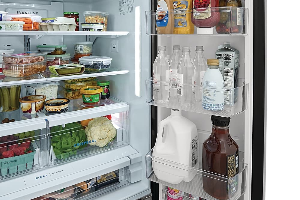 Frigidaire - 36 in. Wide 27.8 Cu. Ft. French Door Refrigerator - Black Stainless Steel