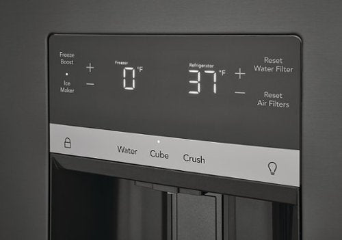 Frigidaire - 36 in. Wide 27.8 Cu. Ft. French Door Refrigerator - Black Stainless Steel