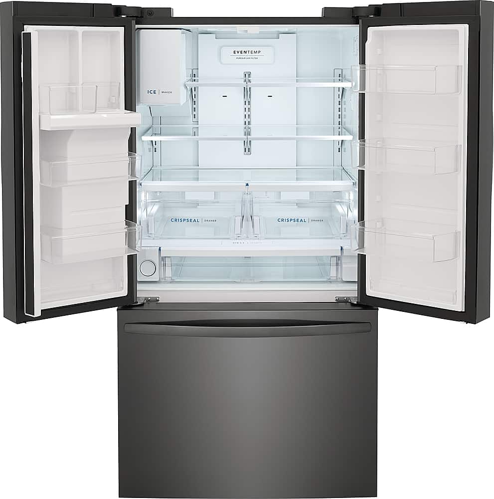 Frigidaire - 36 in. Wide 27.8 Cu. Ft. French Door Refrigerator - Black Stainless Steel