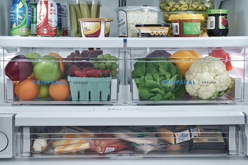 Frigidaire - 36 in. Wide 27.8 Cu. Ft. French Door Refrigerator - Black Stainless Steel
