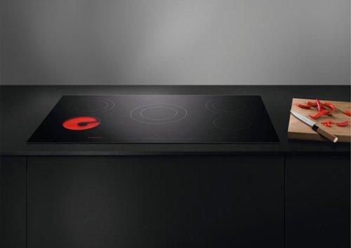 Fisher & Paykel - 36 in. Wide 5 Element Built-In Electric Ceramic Cooktop - Black
