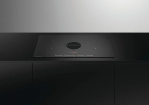 Fisher & Paykel - 36 in. Wide 4 Element Downdraft Induction Cooktop Duct Out - Black