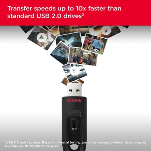 SANDISK - Ultra 64GB USB 3.0 Flash Drive with Hardware Encryption (2-Pack) - Black