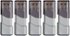 PNY - Turbo Attaché 3 32GB USB 3.0 Type A Flash Drive, 5-Pack - Silver