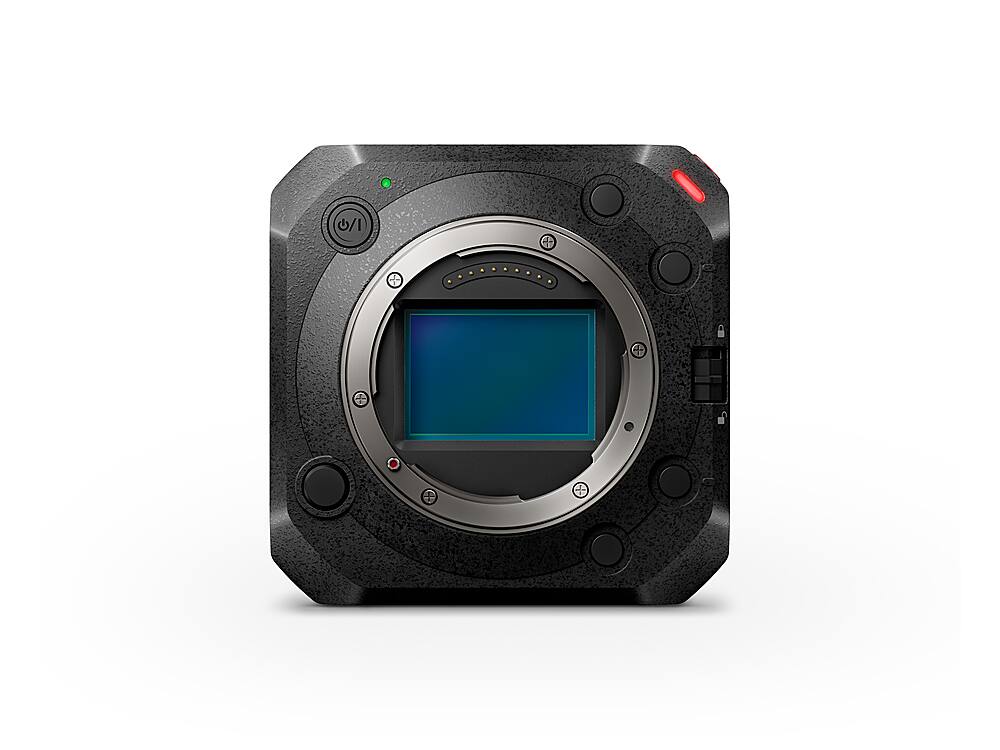 Panasonic - LUMIX Full-Frame Box-Style Live & Cinema Camera, 6K 24p / 5.9K 30p 10-bit Unlimited Video - DC-BS1H - Black