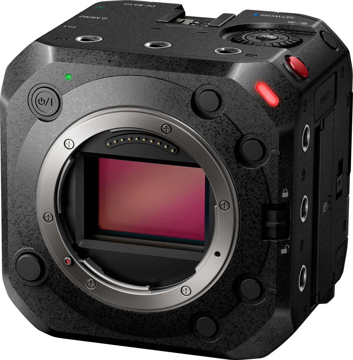Panasonic - LUMIX Full-Frame Box-Style Live & Cinema Camera, 6K 24p / 5.9K 30p 10-bit Unlimited Video - DC-BS1H - Black