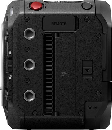 Panasonic - LUMIX Full-Frame Box-Style Live & Cinema Camera, 6K 24p / 5.9K 30p 10-bit Unlimited Video - DC-BS1H - Black