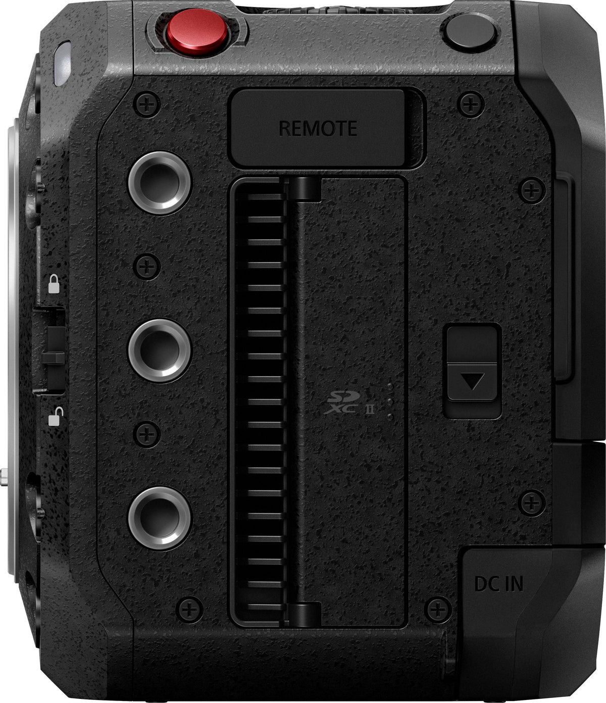 Panasonic - LUMIX Full-Frame Box-Style Live & Cinema Camera, 6K 24p / 5.9K 30p 10-bit Unlimited Video - DC-BS1H - Black