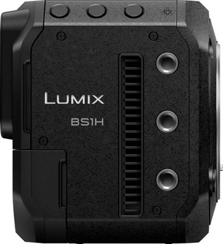 Panasonic - LUMIX Full-Frame Box-Style Live & Cinema Camera, 6K 24p / 5.9K 30p 10-bit Unlimited Video - DC-BS1H - Black