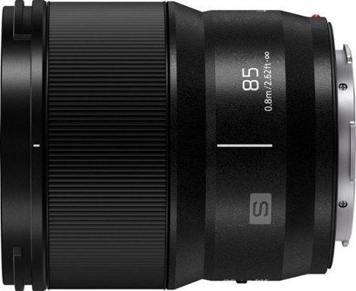Panasonic - LUMIX S-S85 85mm F1.8 L-Mount Lens for LUMIX S Series Cameras - Black