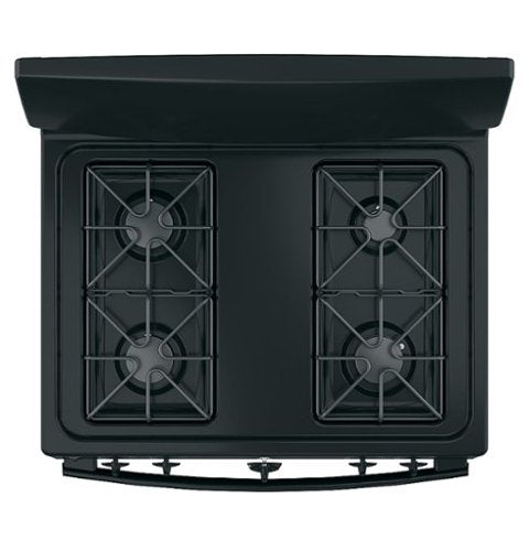 GE - 30 in. Wide 4 Burners 4.8 Cu. Ft. Freestanding Gas Range - Black