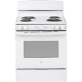 GE - 30 in. Wide 4 Elements 5.0 Cu. Ft. Freestanding Electric Range - White