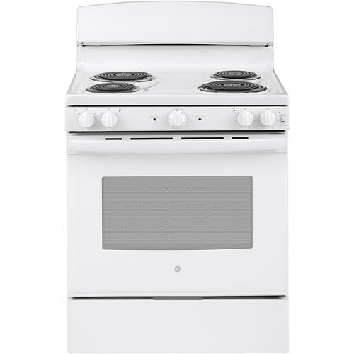 GE - 30 in. Wide 4 Elements 5.0 Cu. Ft. Freestanding Electric Range - White