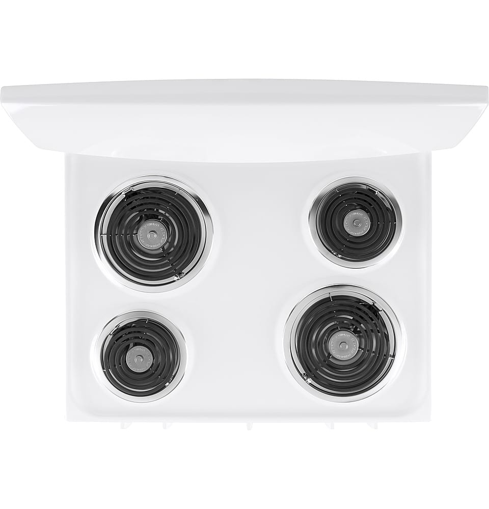GE - 30 in. Wide 4 Elements 5.0 Cu. Ft. Freestanding Electric Range - White