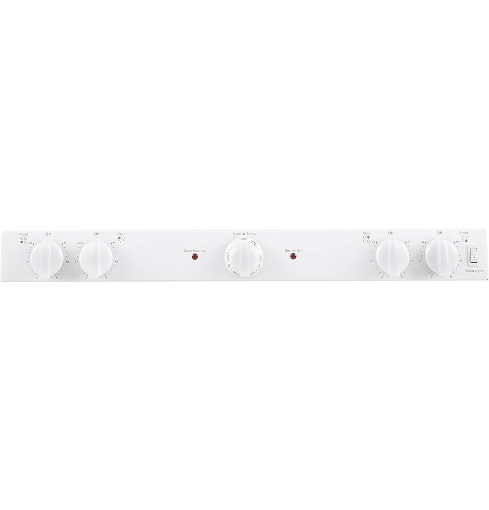 GE - 30 in. Wide 4 Elements 5.0 Cu. Ft. Freestanding Electric Range - White