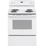 GE - 30 in. Wide 4 Elements 5.0 Cu. Ft. Freestanding Electric Range - White