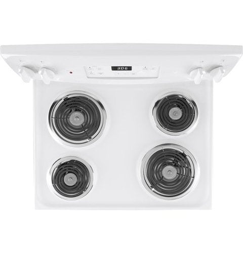 GE - 30 in. Wide 4 Elements 5.0 Cu. Ft. Freestanding Electric Range - White