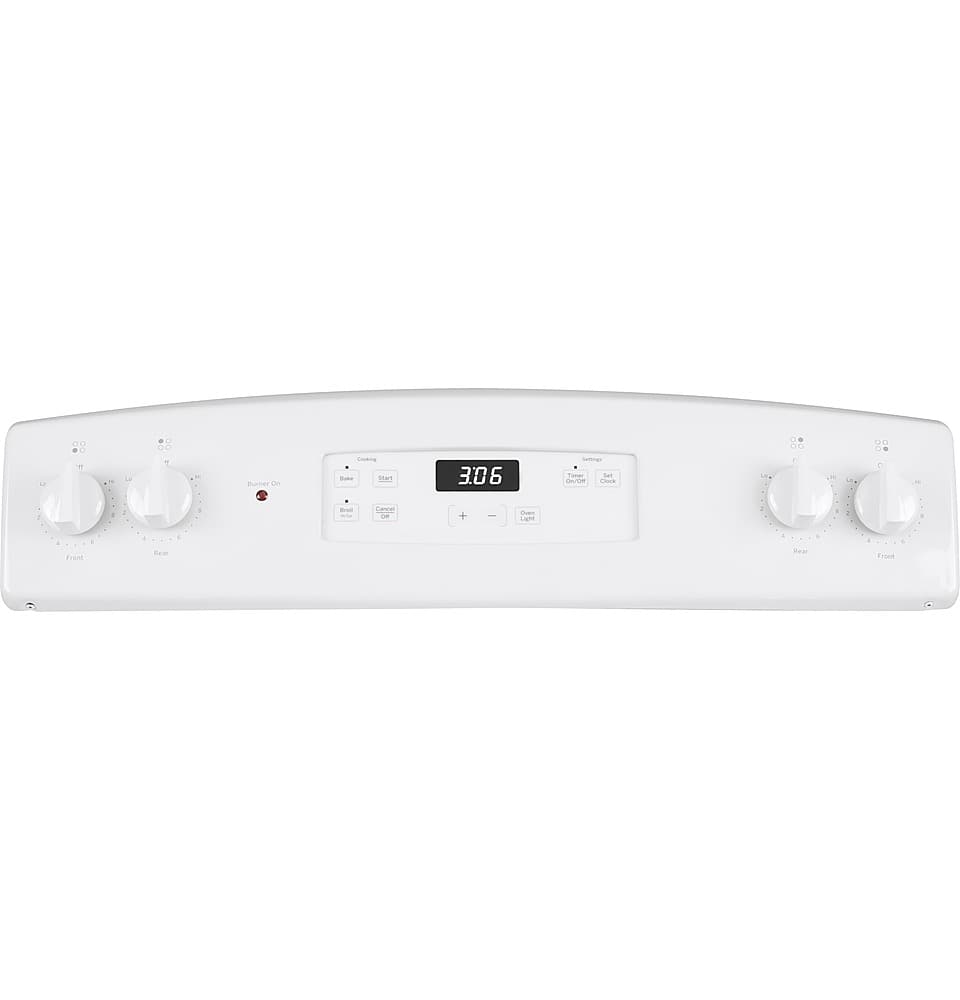GE - 30 in. Wide 4 Elements 5.0 Cu. Ft. Freestanding Electric Range - White