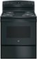 GE - 30 in. Wide 4 Elements 5.0 Cu. Ft. Freestanding Electric Range with Self-Cleaning and Porcelain-Enamel Cooktop Surface - Black