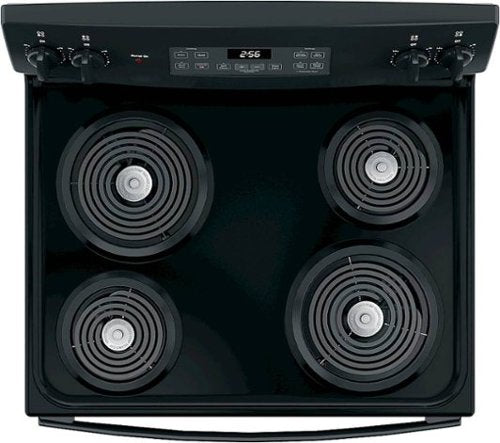 GE - 30 in. Wide 4 Elements 5.0 Cu. Ft. Freestanding Electric Range with Self-Cleaning and Porcelain-Enamel Cooktop Surface - Black