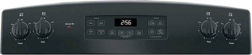 GE - 30 in. Wide 4 Elements 5.0 Cu. Ft. Freestanding Electric Range with Self-Cleaning and Porcelain-Enamel Cooktop Surface - Black