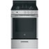 GE - 24 in. Wide 4 Burners 2.9 Cu. Ft. Freestanding Gas Range - Stainless Steel