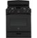 GE - 30 in. Wide 4 Burners 4.8 Cu. Ft. Freestanding Gas Range - Black