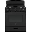 GE - 30 in. Wide 4 Burners 4.8 Cu. Ft. Freestanding Gas Range - Black