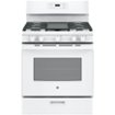 GE - 30 in. Wide 5 Burners 5.0 Cu. Ft. Freestanding Gas Range - White