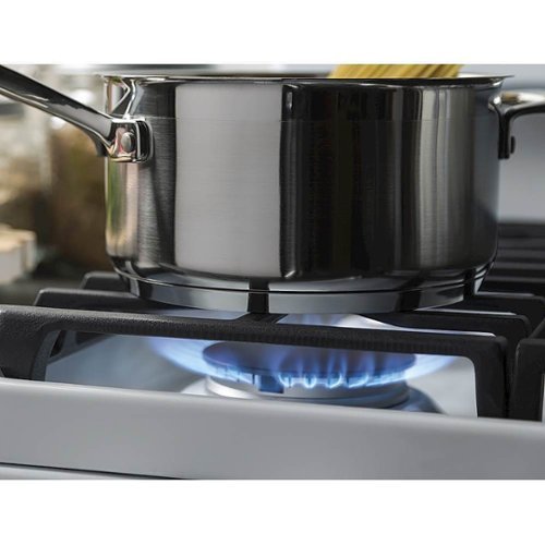 GE - 30 in. Wide 5 Burners 5.0 Cu. Ft. Freestanding Gas Range - White