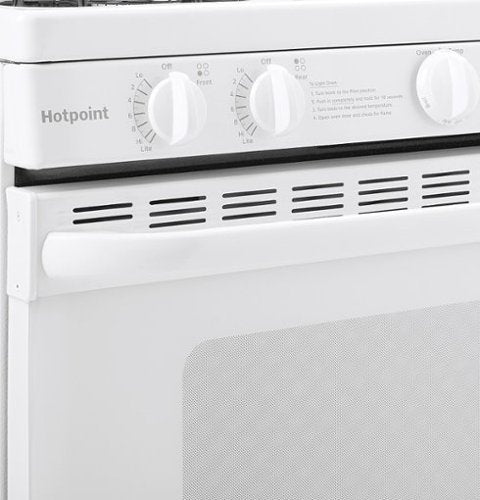 Hotpoint - 30 in. Wide 4 Burners 30 in. Wide 4 burner 4.8 Cu. Ft. Freestanding Gas Range - White