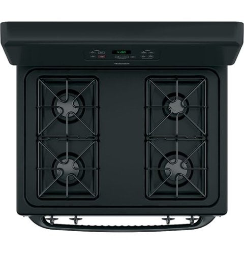 Hotpoint - 30 in. Wide 4 Burners 30 in. Wide 4 burner 4.8 Cu. Ft. Freestanding Gas Range - Black