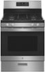 GE - 30 in. Wide 4 Burners 4.8 Cu. Ft. Freestanding Gas Range - Stainless Steel