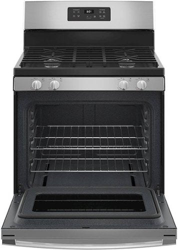 GE - 30 in. Wide 4 Burners 4.8 Cu. Ft. Freestanding Gas Range - Stainless Steel
