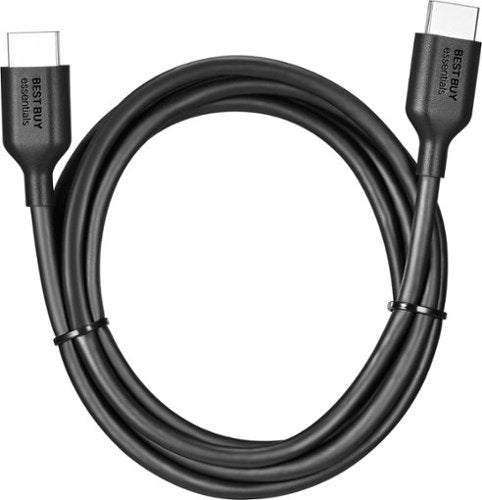 Best Buy essentials™ - 6' 8K Ultra High Speed HDMI 2.1 Certified Cable - Black
