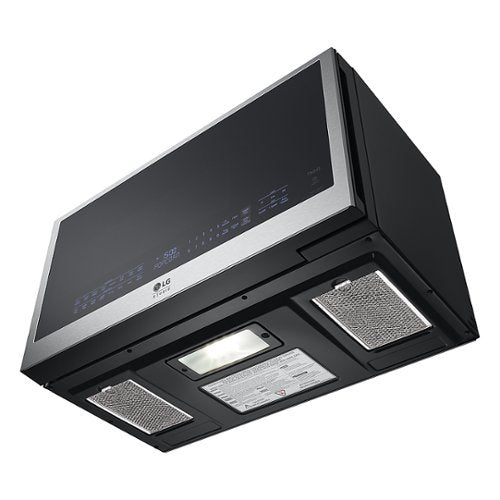 LG - STUDIO 1.7 Cu. Ft. Convection Over-the-Range Smart Microwave with Sensor Cooking and Air Fry - Stainless Steel