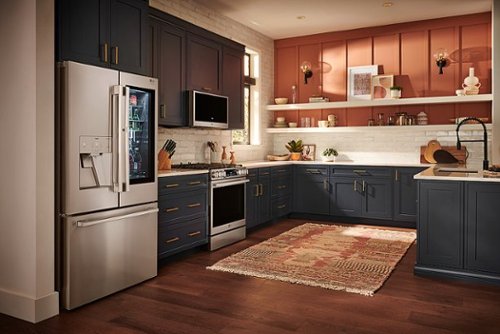 LG - STUDIO 1.7 Cu. Ft. Convection Over-the-Range Smart Microwave with Sensor Cooking and Air Fry - Stainless Steel