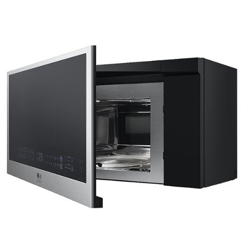 LG - STUDIO 1.7 Cu. Ft. Convection Over-the-Range Smart Microwave with Sensor Cooking and Air Fry - Stainless Steel
