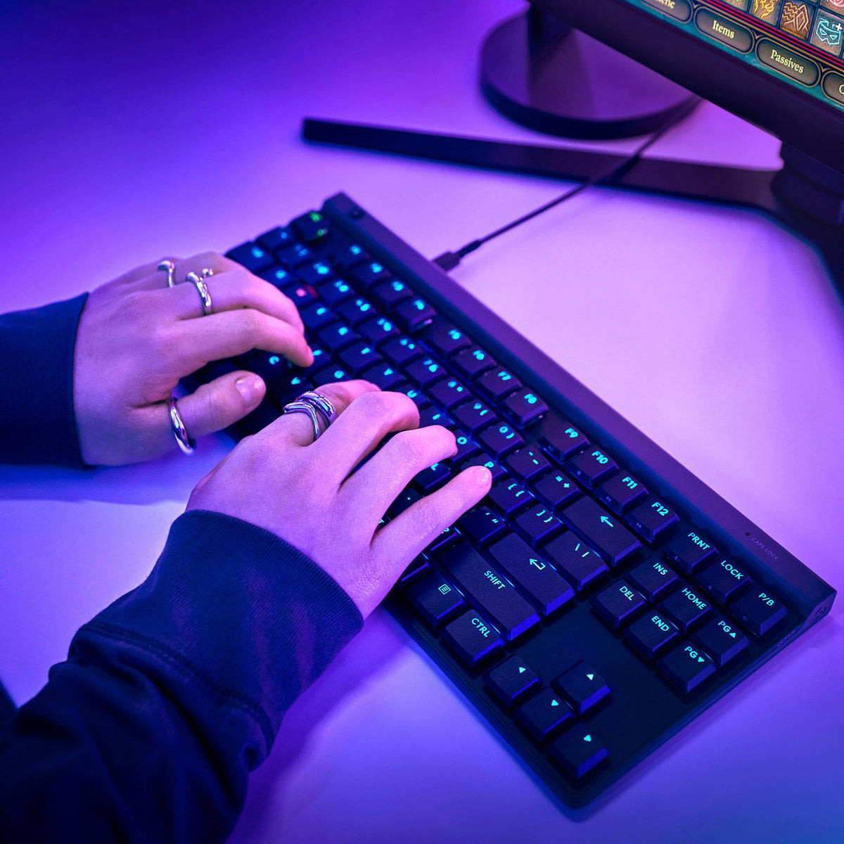 Logitech - G515 TKL Wired Mechanical Tactile (Brown) Switch Gaming Keyboard with LIGHTSYNC RGB - Black