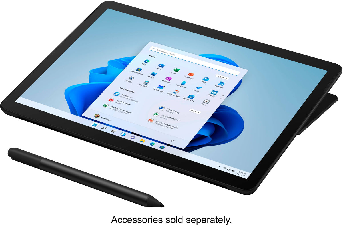 Microsoft - Geek Squad Certified Refurbished Surface Go 3 - 10.5” Touch-Screen - Intel Core i3 - 8GB Memory - Matte Black