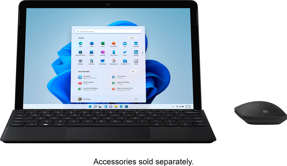 Microsoft - Geek Squad Certified Refurbished Surface Go 3 - 10.5” Touch-Screen - Intel Core i3 - 8GB Memory - Matte Black