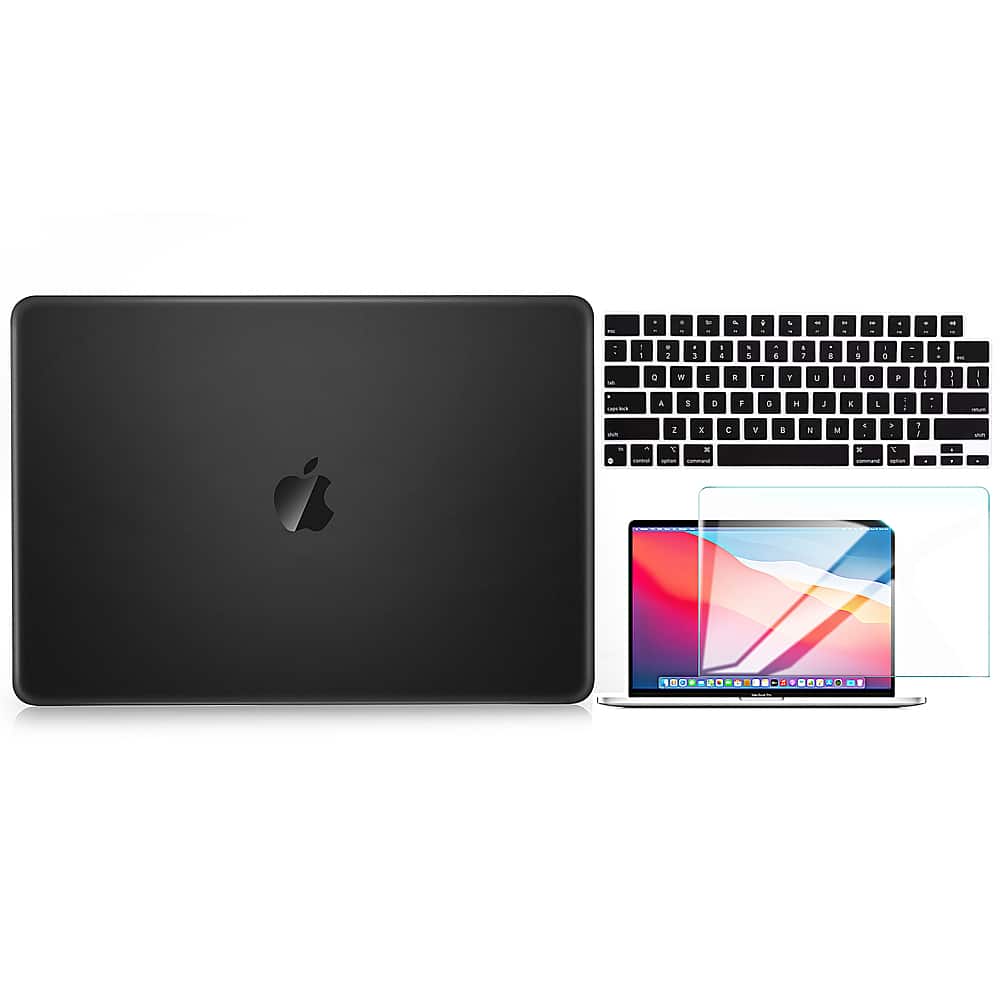 Techprotectus - MacBook Pro 14 with M4/M3/M2/M1 Pro/MAX case 21-2024 with Touch ID (Model: A3112/A3185/A3401A2918 A2992 A2779 A2442) - Black