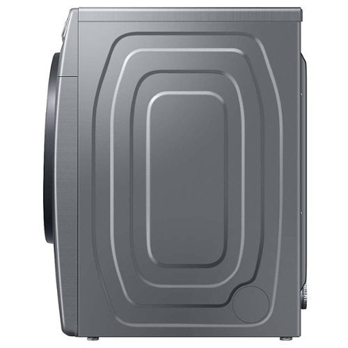 Samsung - 7.5 Cu. Ft. Stackable Smart Gas Dryer with Steam Sanitize+ - Platinum