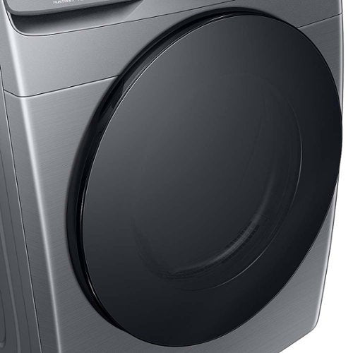Samsung - 7.5 Cu. Ft. Stackable Smart Gas Dryer with Steam Sanitize+ - Platinum