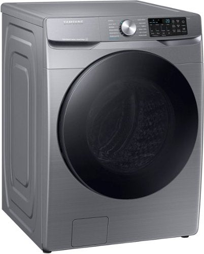 Samsung - 4.5 Cu. Ft. High-Efficiency Stackable Smart Front Load Washer with Steam and Super Speed Wash - Platinum