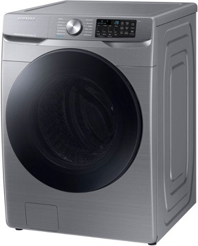 Samsung - 4.5 Cu. Ft. High-Efficiency Stackable Smart Front Load Washer with Steam and Super Speed Wash - Platinum