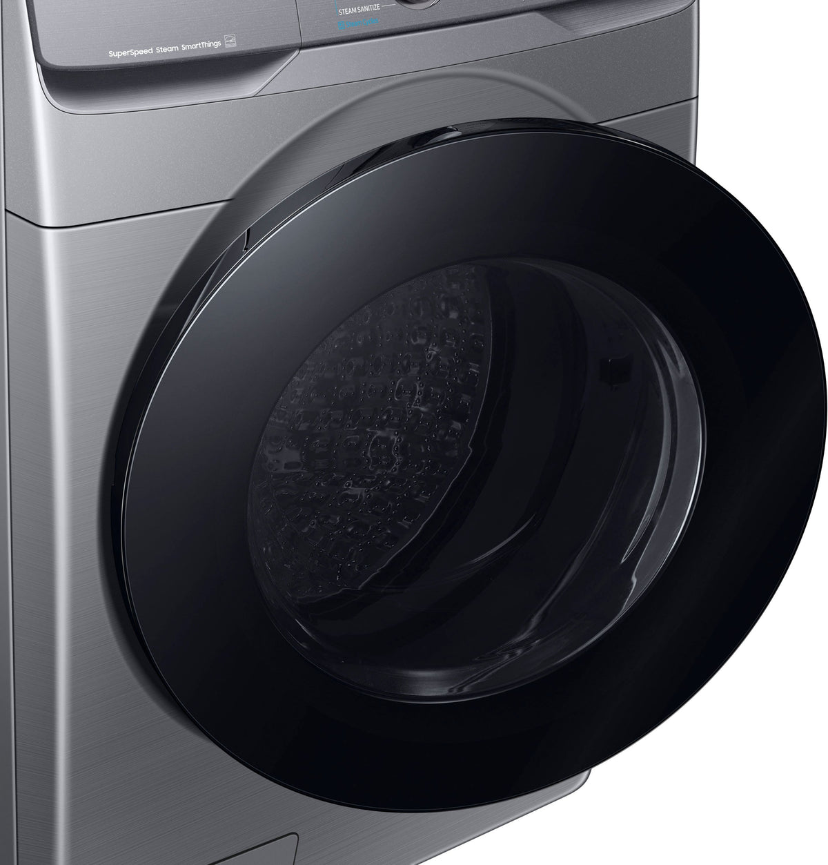 Samsung - 4.5 Cu. Ft. High-Efficiency Stackable Smart Front Load Washer with Steam and Super Speed Wash - Platinum