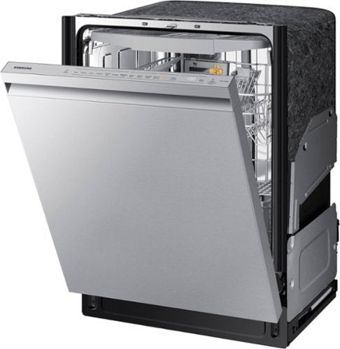 Samsung - 24" AutoRelease Dry Smart Built-In Stainless Steel Tub Dishwasher with 3rd Rack, StormWash+, 42 dBA - Stainless Steel