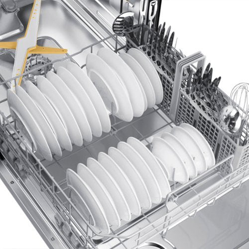 Samsung - 24" AutoRelease Dry Smart Built-In Stainless Steel Tub Dishwasher with 3rd Rack, StormWash+, 42 dBA - Stainless Steel